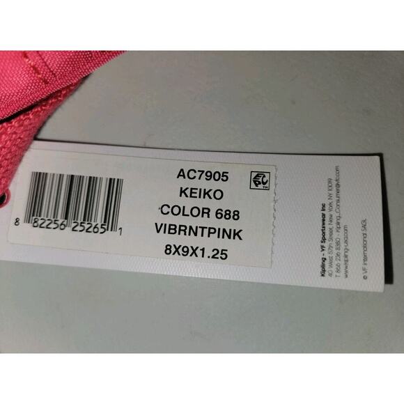 NWT Kipling Women's Keiko Confetti Pink Crossbody Bag 8x9 - Picture 5 of 8